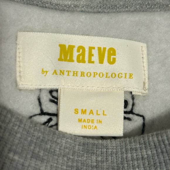 Anthropologie Maeve Gray Sweatshirt - Picture 2 of 4